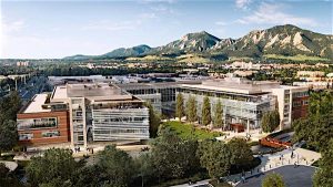GOOGLEPLEX: Architect's rendering of Google campus now under construction in Boulder. (Credit: Tryba Architects, photo courtesy Volley Studio)